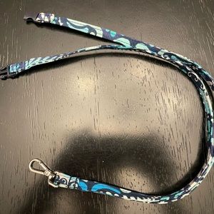 Blue print Vera Bradley lanyard